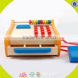 Wholesale Baby Wooden Pretend Cash Register Fashion Kid Wooden Pretend Cash Register Wooden Pretend Cash Register W10A037 thumbnail-3