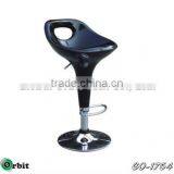 Height Adjustable Black Bar Chair Modern Bar Stool Plastic Bar Stool thumbnail-2
