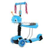 3 in 1 Scooter Factory Price 3 Wheel pu Flashing Aluminum Mini Kids Scooter Cheap Sale thumbnail-2