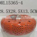 Hollow Pumpkin Ceramic Lantern Festival Holloween Decorations thumbnail-6