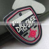 Cheap Felt Embossed Logo Custom Rubber Patches