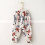 Wholesale 100% Cotton Big Flower Cool Anti-mosquito Pants for Baby Girl Icing Pants thumbnail-4