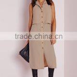 Hot Sale Lady Sleeveless Double Layer Utility Blouse New Patterns thumbnail-1