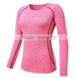 Custom Comfortable Professional Blank Long Sleeve Women Fitness Gym Sport T-shirt thumbnail-4