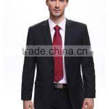 Latest Design Custom Made Black Wool Coat Pant Mens Suit thumbnail-2