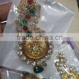 JHOOMAR JHUMAR Side Passa TIKA KUNDAN POLKI Hair Accessory thumbnail-1