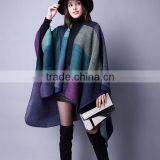 Western Wind 2017 New Spring Style Women Scarf Grid Printed Many Colors Imitated Cashmere Material Ladies Cloak thumbnail-3