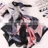 2016 Fashion Bandana Luxury Scarve Woman Brand 100% Silk Scarf With Flower Print Women Shawl High Quality Print thumbnail-3