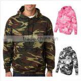 Wholesale Camo Fleece Hoodie Sweatshirt With Kinds of Colors thumbnail-1