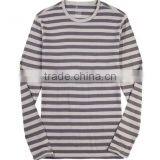 Men's Long Sleeve Round Collar Stripe Fashion R0025 thumbnail-2