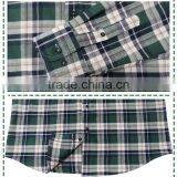 2017 Latest Long Sleeve Blue Plaid 100% Cotton Flannel Men Shirt thumbnail-4