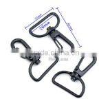 25mm/20mm 1&0.75 Inch Matt Black Enamel Alloy Swivel Clasps Snap Key Hooks DIY Key Chain Ring HK-022 thumbnail-4