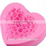 High Quantity Heart Rose Shape Silicone Chocolate Mould,soap Mold,diy Cake Mould thumbnail-2