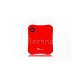 Red Square 10400mAh Universal Portable Power Bank 5V , USB External Battery Pack