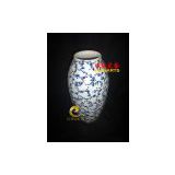 XD-QH-ZT-BP03, Modern blue and white porcelain vase, Wisteria Series, Hand-painted impressionistic, Fashion design, Mixed order, 10 Pieces/Lot