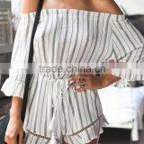 Adult Women Fashion New Design One Piece Denim Shorts Jumpsuit thumbnail-3