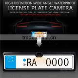 European Official License Plate Frame Parking Distance Line Backup Car Camera