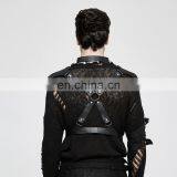 Punk Rave Men's Gothic Black Chest Harness-top Armor S-236 thumbnail-3