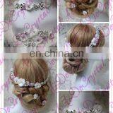 Aidocrystal Wholesale Ornate Beaded and Crystal Headband Wedding Hair Accessories thumbnail-2