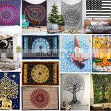 Assorted Wholesale Indian Mandala Tapestry Bedspread 100% Cotton Wall Hanging Twin Home Decor Mandala Hippie Tapestry Bedspread thumbnail-2