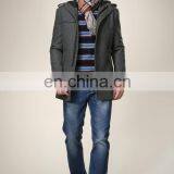 T-MC011 Fashion Mens Tweed Very Warm Winter Formal Coat thumbnail-3