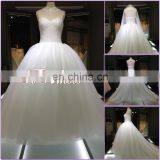 1A004cx Luxury Appliqued Heavy Beaded Ornament Floor-lenght With Long Tail Off Shoulder Sweetheart Wedding Dress 2016 thumbnail-1