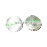 Silver Plated Brushed Beads, size: 11x3mm, weight: 0.89 grams. BMSPBR096