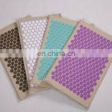 100% Natural Organic Cotton and Linen Material Acupuncture Spike Mat and Pillow Set With Flower of Life Spike thumbnail-4