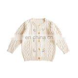 2020 Spring Girls' Jacket Embroidered Flowers Kids Coats Childrenswear Wholesale thumbnail-1