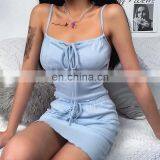 2020 Summer Sexy Girls Camisole Skirt Two-piece Suit Amazon Hot Sale New Suit Set thumbnail-6