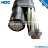 600V AAC Neutral Messenger XLPE Insulated Overhead 6 Awg Duplex Cable Wire thumbnail-6