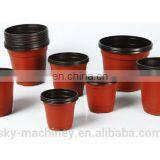 Cheap Plastic Double Colour Flower Pot thumbnail-2