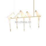 Новый дизайн. Простой белый подвеска-люстра в виде бумажного журавля с птицей thumbnail-2