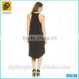 OEM Maternity Clothes Factory Black Casual Maxi Dress for Pregnant Women thumbnail-3