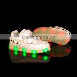 2016 Hot Sale Quality LED Falshing Night Sports Shoes Kids PU Upper Sports Shoes thumbnail-2