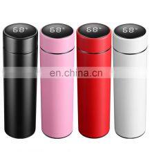 Free Sample 500ml Stainless, Steel Double Wall Vacuum Insulated Flask Temperature Display Led Thermos/ thumbnail-1
