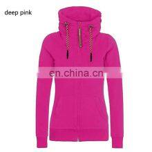 Wholesale Custom Women's Spring and Autumn Long Sleeve Zipper Cardigan Jacket Plus Size Casual Hooded Jacket Large Clothes thumbnail-2