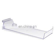 Розничный магазин. Пластиковая лоток для шапок на пластиковой стенной решетке. Оптовая продажа акрилового держателя для шапок на стенной решетке