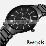 Black Sports Men Metal Dress Fashion Adjustable Quartz Analog Wrist Watches