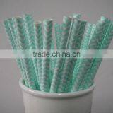 Tiffany Chevron Paper Straws 197*6mm size