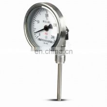 Bimetallic Thermometer WSS-411 Radial Pointer Boiler Pipe Oven Industrial Thermometer Measuring 0-100 200 300 400 500 600 Degree