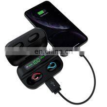 Q65 TWS True Stereo 5D Headset LED Indicator Waterproof Earbuds Wireless Tws Earphone Power Bank Charging Box 2600mAh thumbnail-2