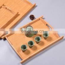 Kitchen & Tabletop Amazon Top Seller Nordic Wooden Bamboo China Food Storage Tea Catering Buffet Serving Tray Table Set thumbnail-2