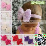 top quality chiffon rose bow fashion import hair accessories baby headwear kids hairbands MY-AC0026