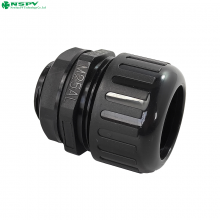 Nylon Flexible Explosion-proof Cable Gland Connector 25mm Plain Screwed Adaptor thumbnail-2