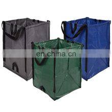 Foldable Green 72 Gallons Waterproof Garden Leaf Waste Bags With 4 Handles thumbnail-1