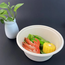 1000ml Wholesale Biodegradable Disposable Compotable Bagasse Soup Bowl thumbnail-1