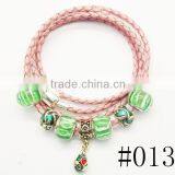 DIY Bead Teen Imitation Leather Bracelet With Egg Beads thumbnail-3