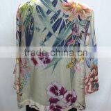 2016 New Silk Printed Elegant Latest Design Ladies Tops thumbnail-4