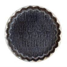 Wholesale Luxury Purple Colored Glass Charger Plate For Wedding Decoration Tableware thumbnail-2